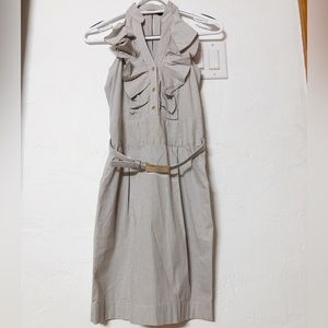 Size 0, Express Design Studio grey Striped Halter Dress